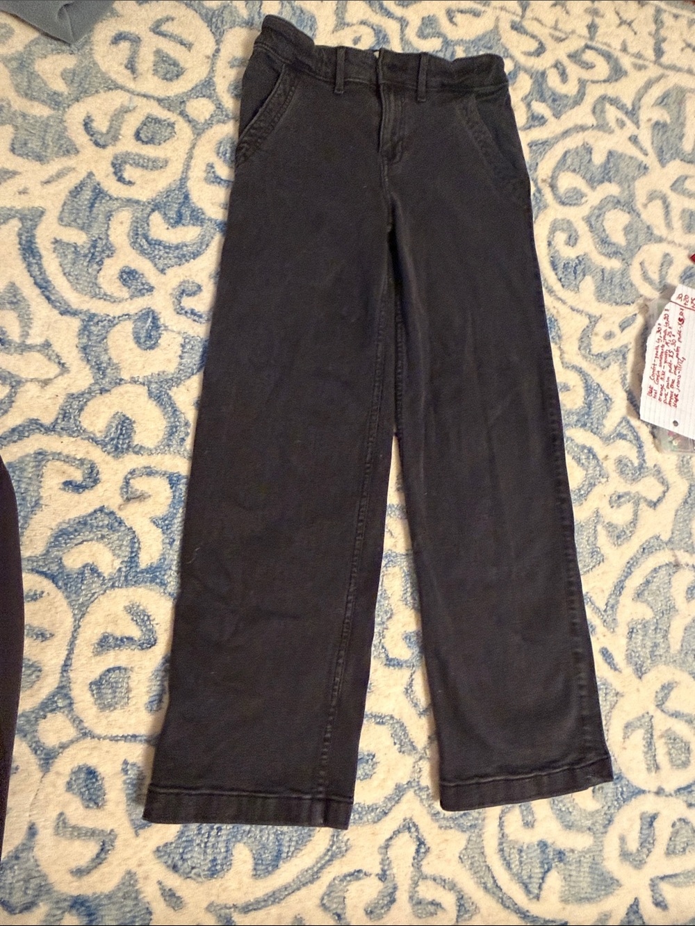 abercrombie kids Black Wide-Leg Jeans for Girls